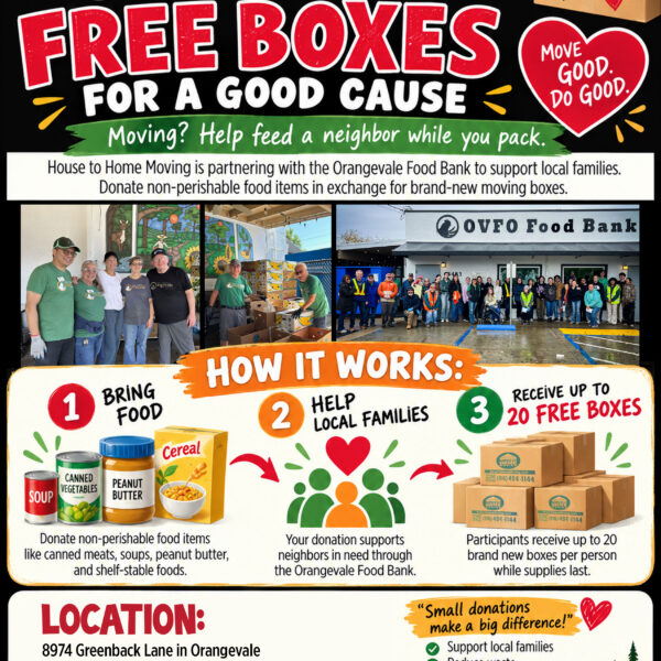FREE BOXES FOR A GOOD CAUSE!